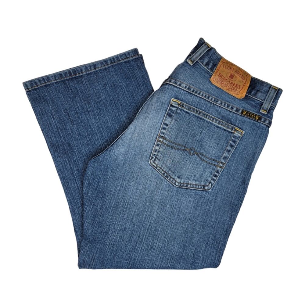 Vintage Lucky Brand Dungarees Easy Rider Crop Jeans Size 8 Denim